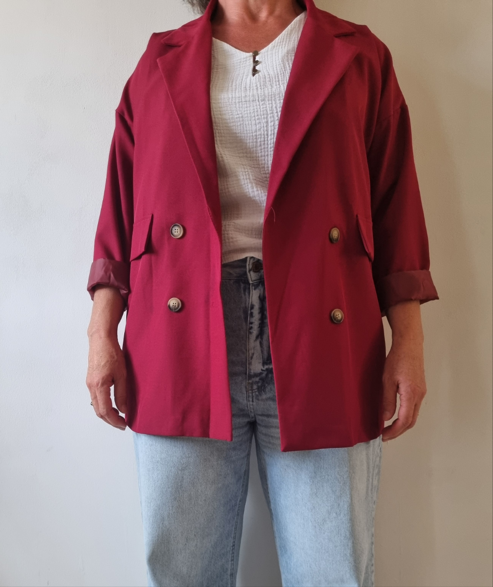 Blazer Jeanne bordeaux