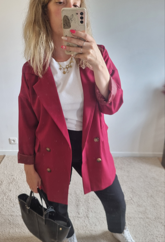 Blazer Jeanne bordeaux
