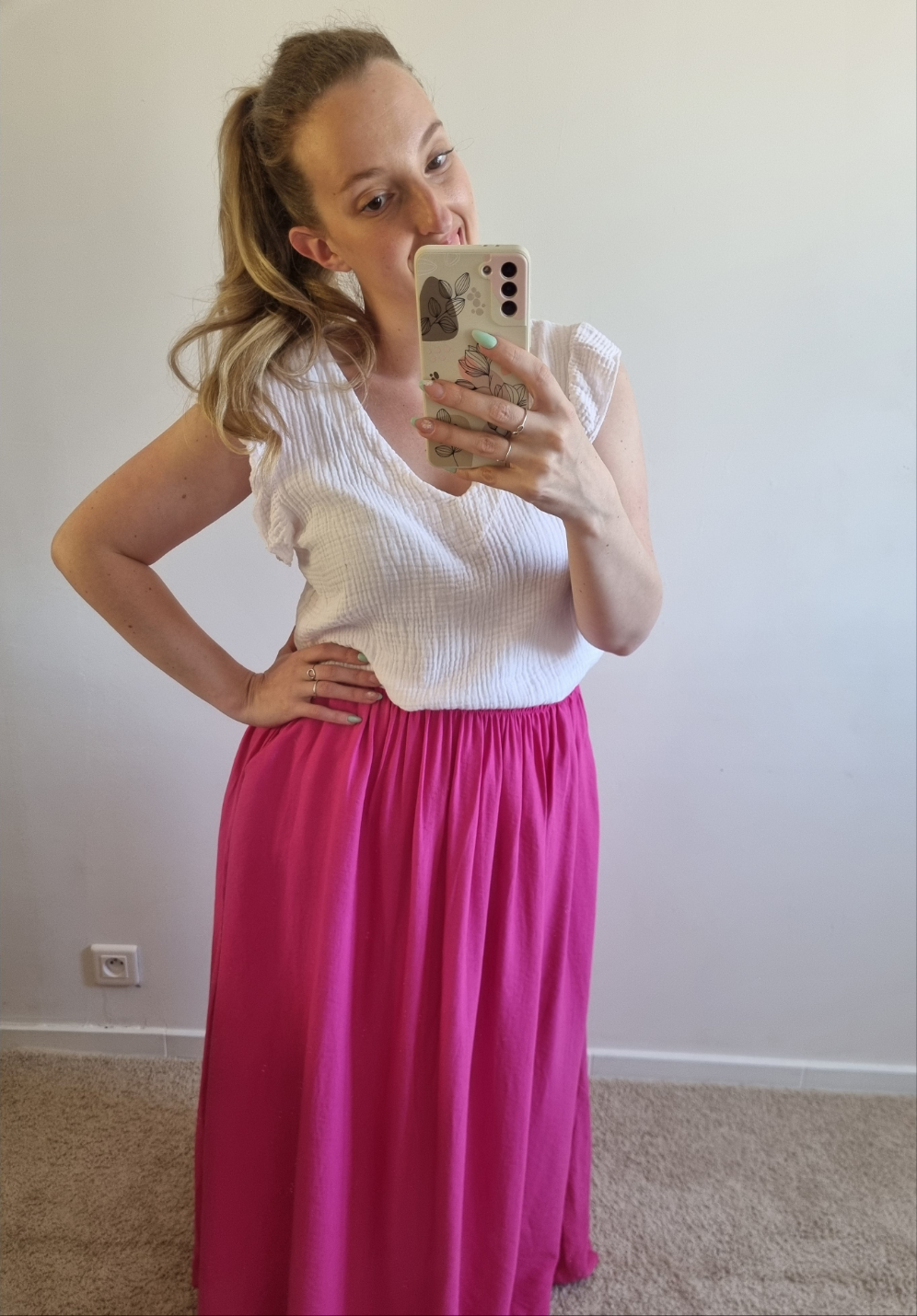 Jupe Angie fushia