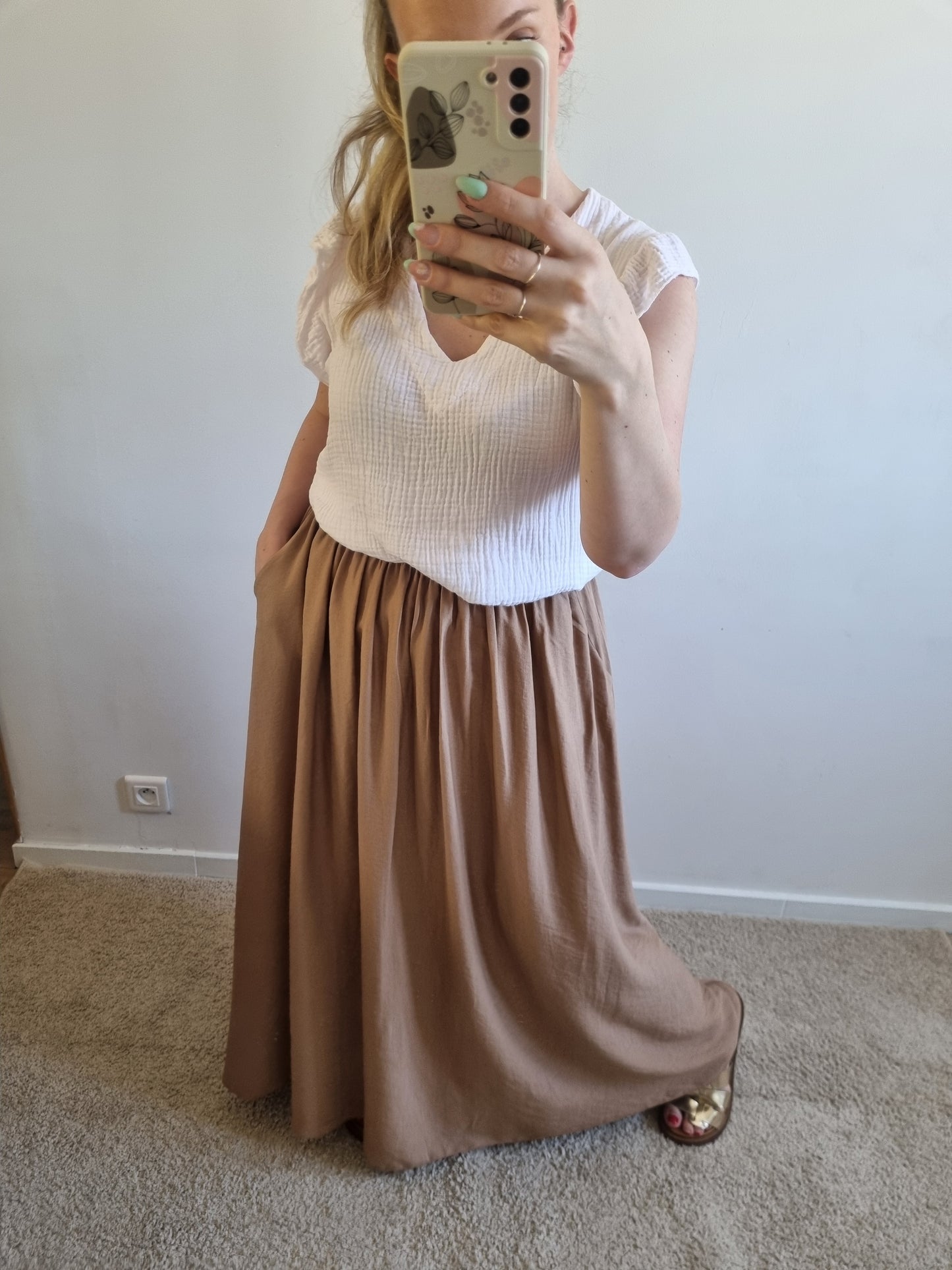Jupe Angie caramel