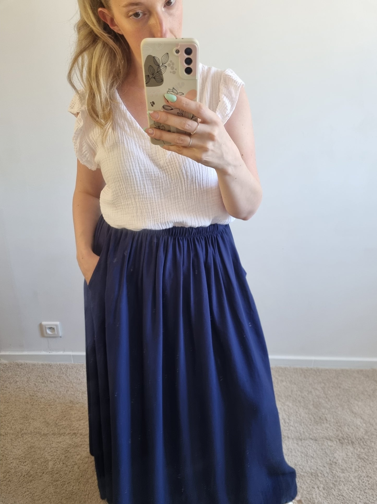 Jupe Angie bleu marine