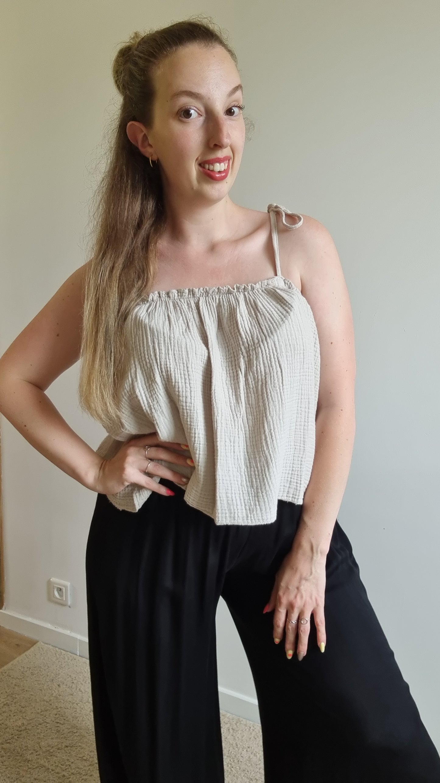 Top Emilie beige
