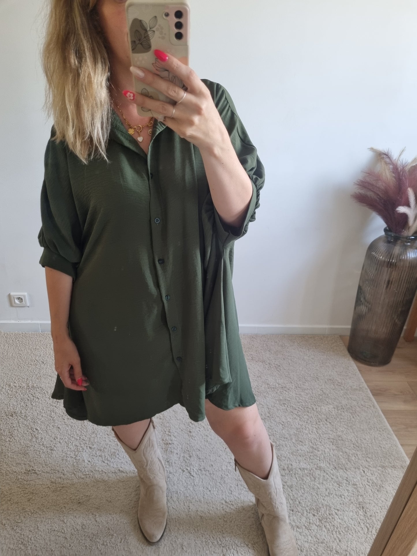 Robe Olivia kaki