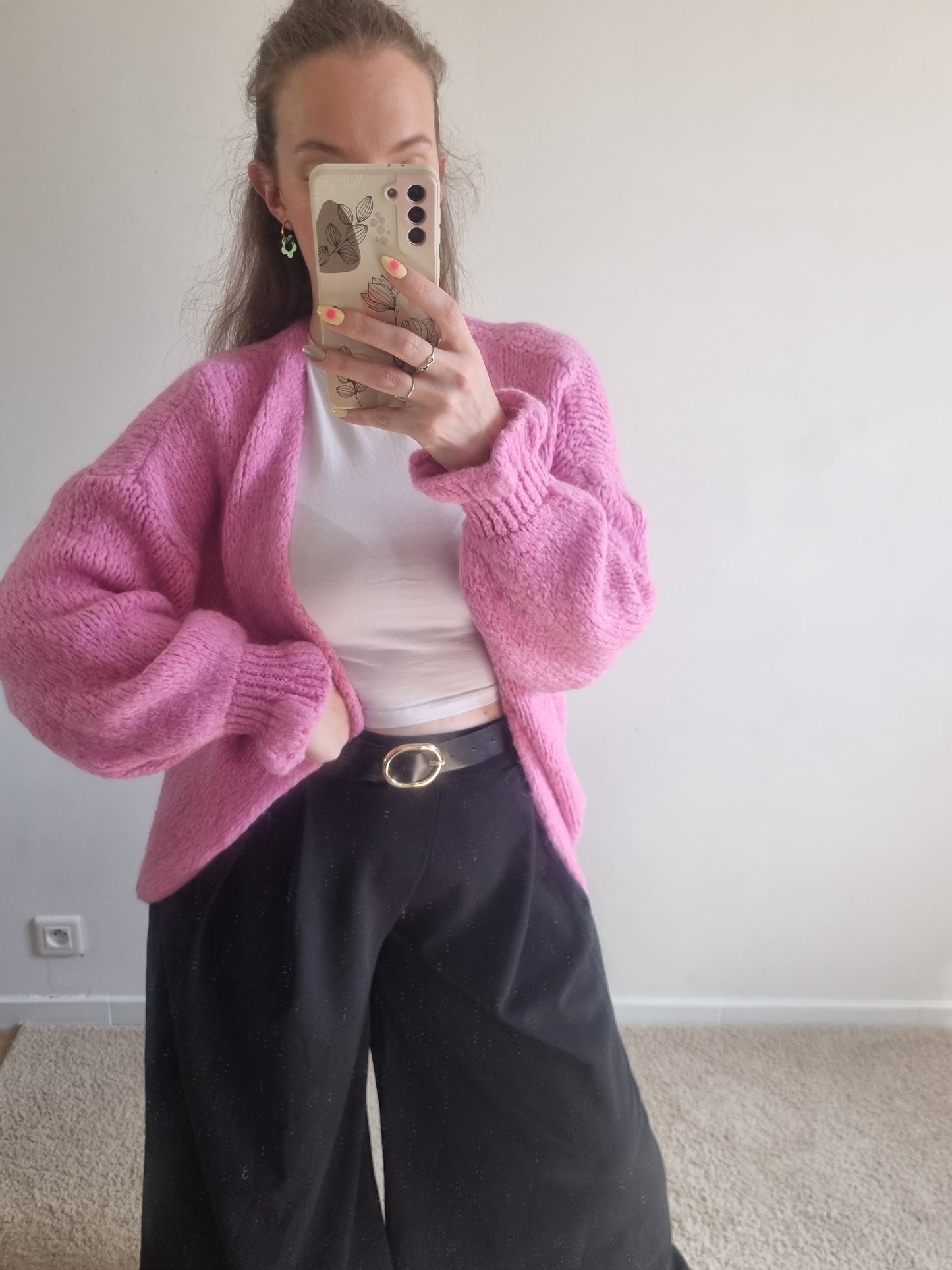 Gilet Mahé rose