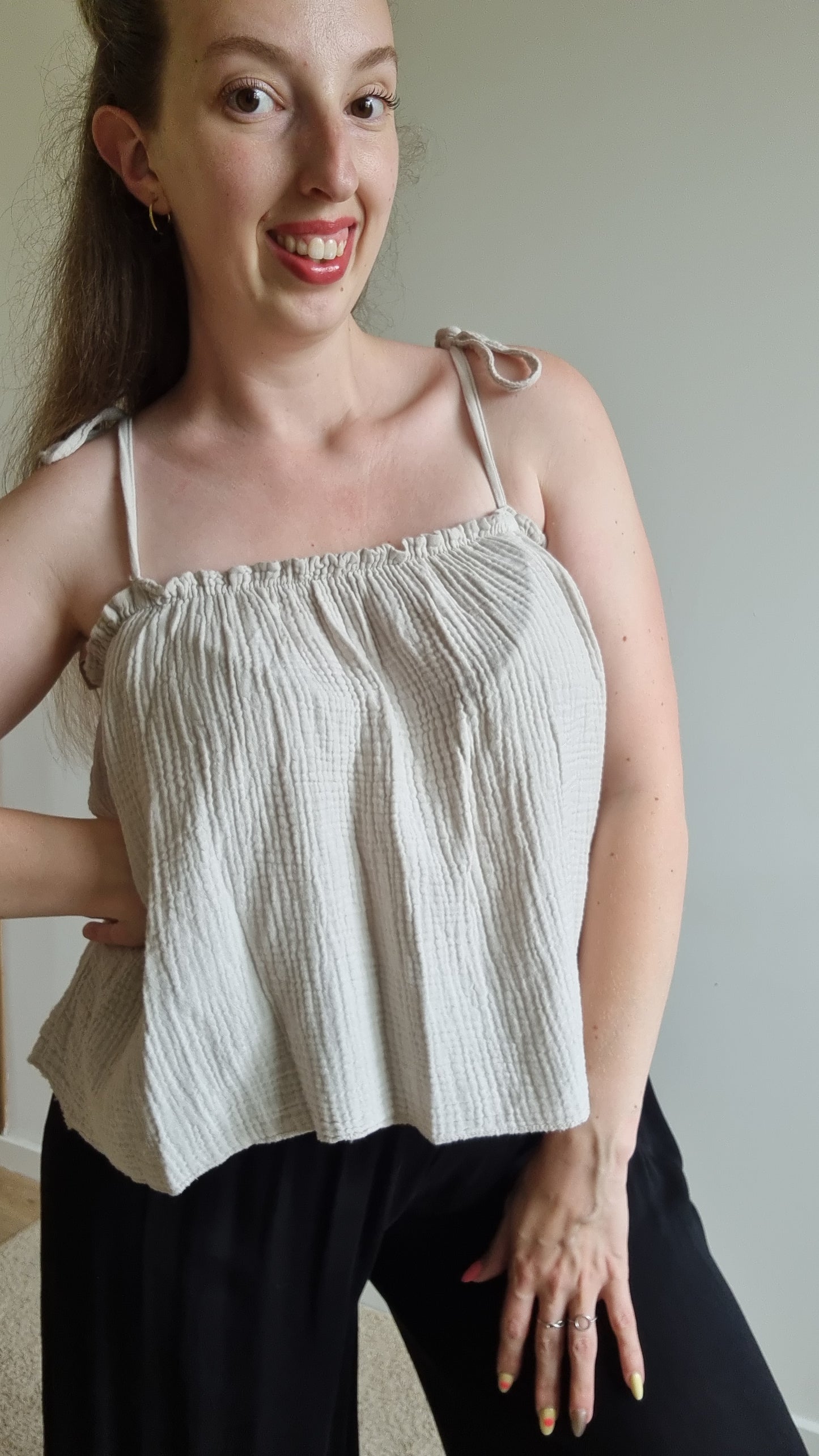 Top Emilie beige