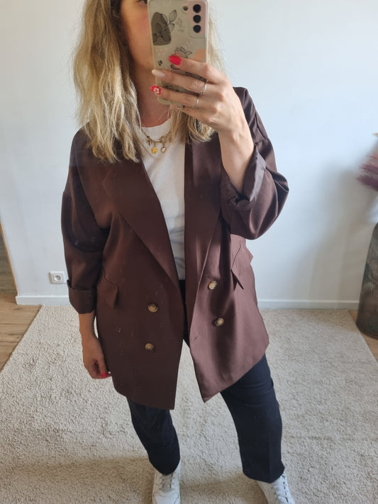 Blazer Jeanne chocolat
