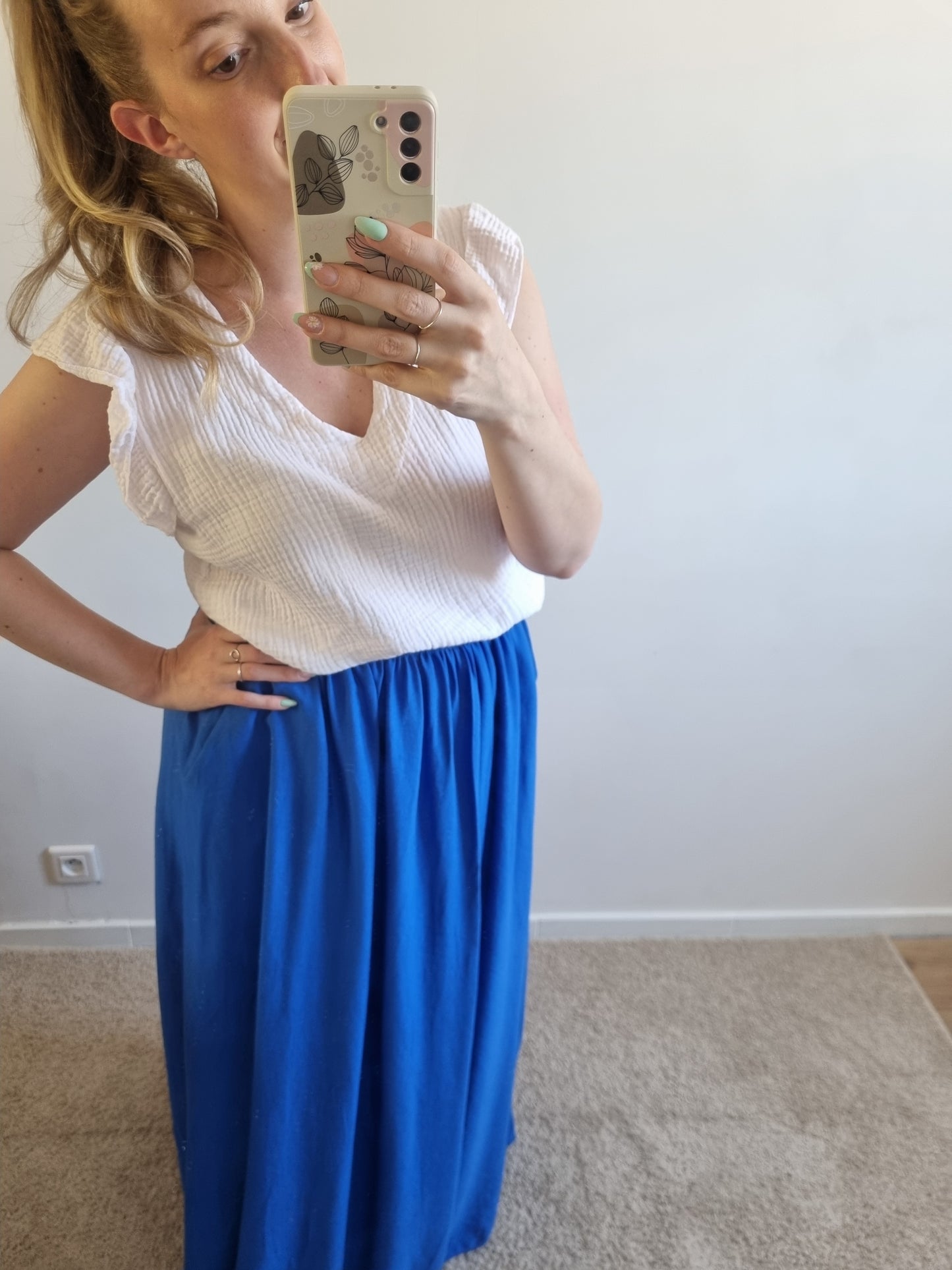 Jupe Angie Bleu roi