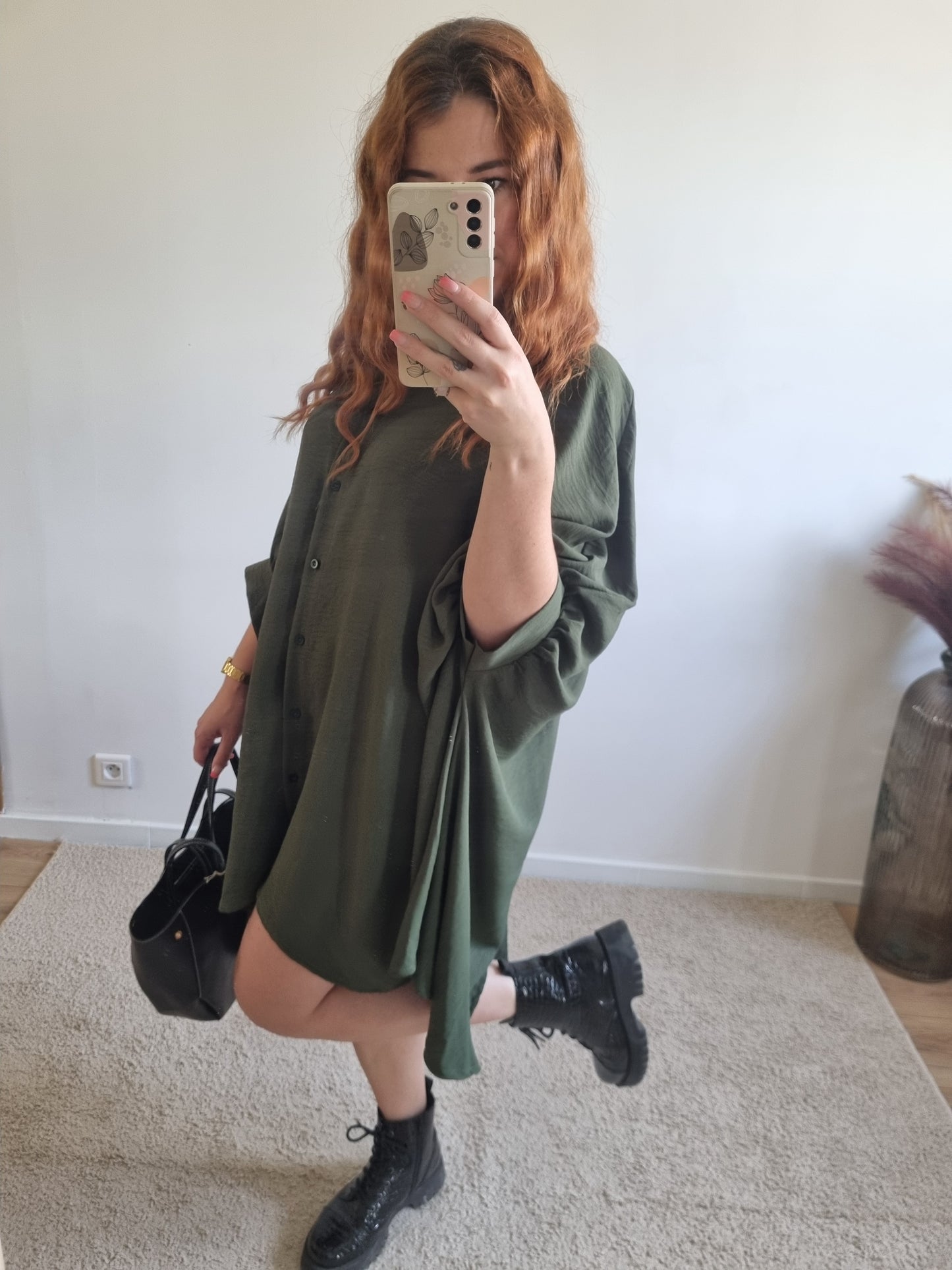 Robe Olivia kaki
