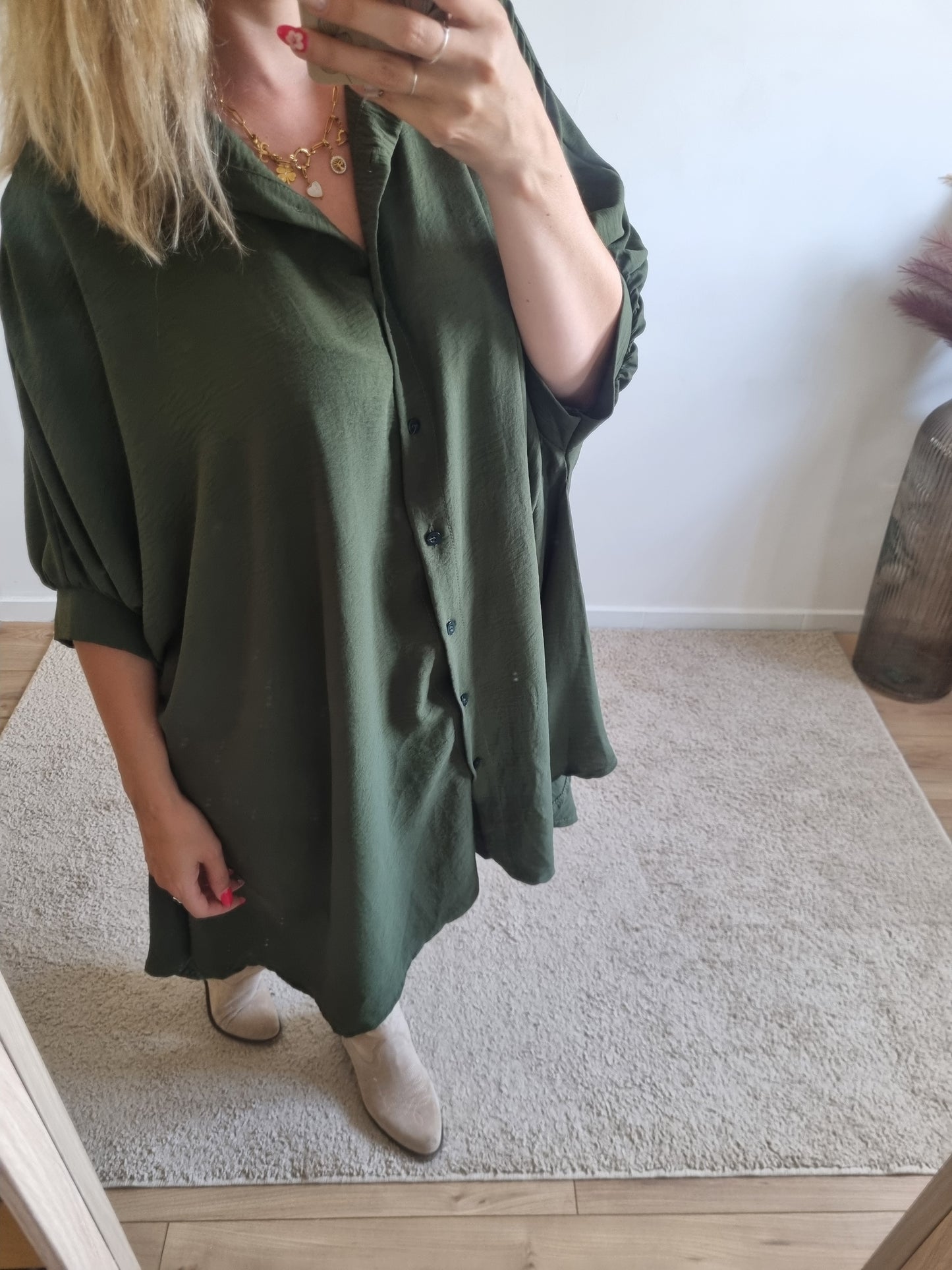 Robe Olivia kaki