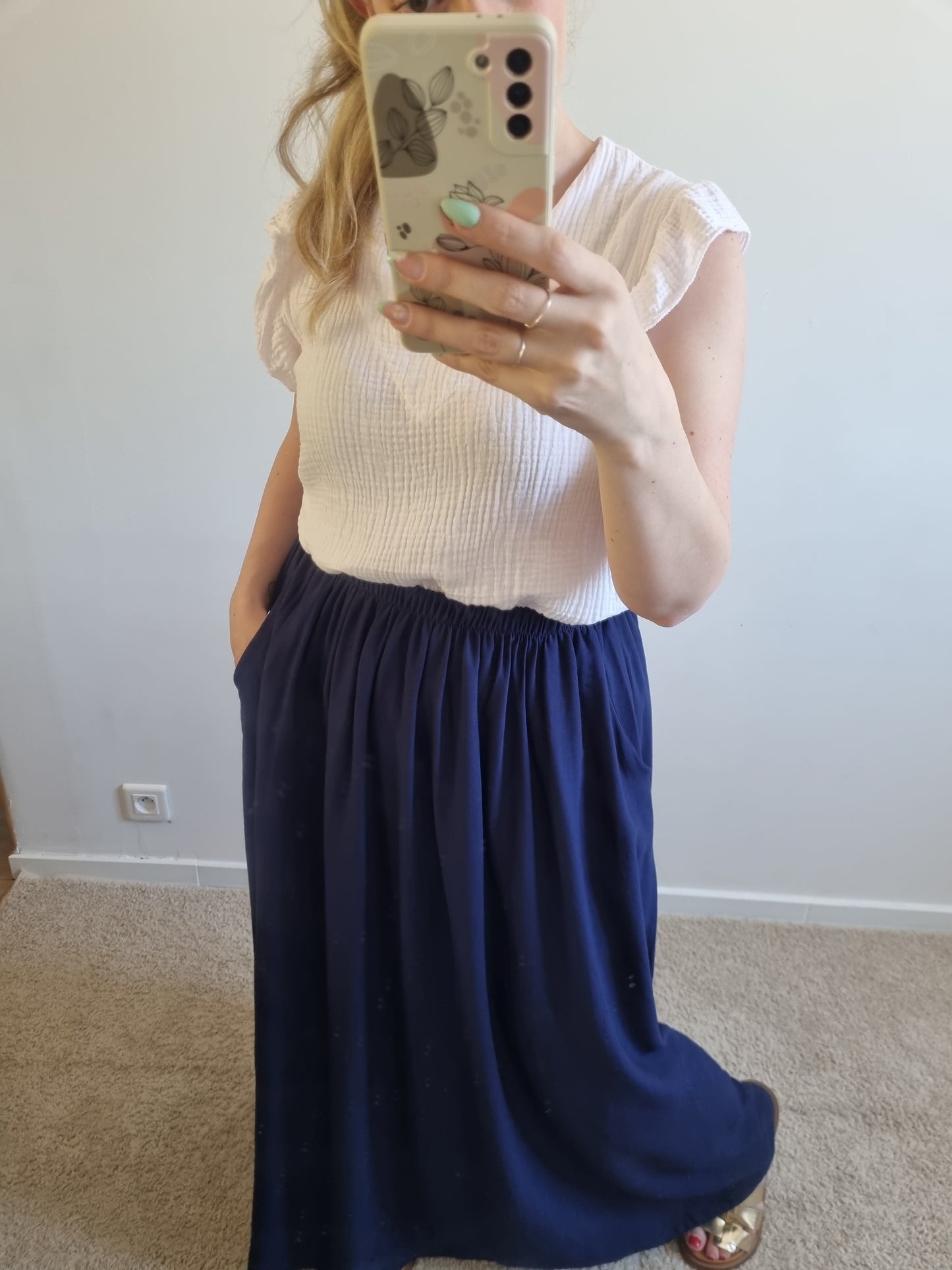 Jupe Angie bleu marine