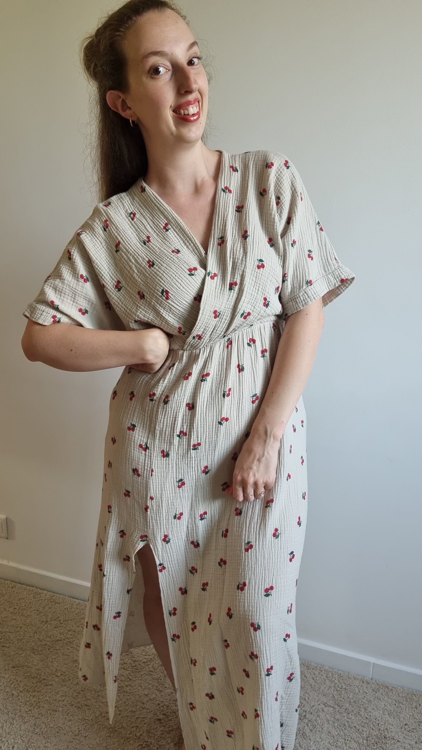 Robe Cerise Beige