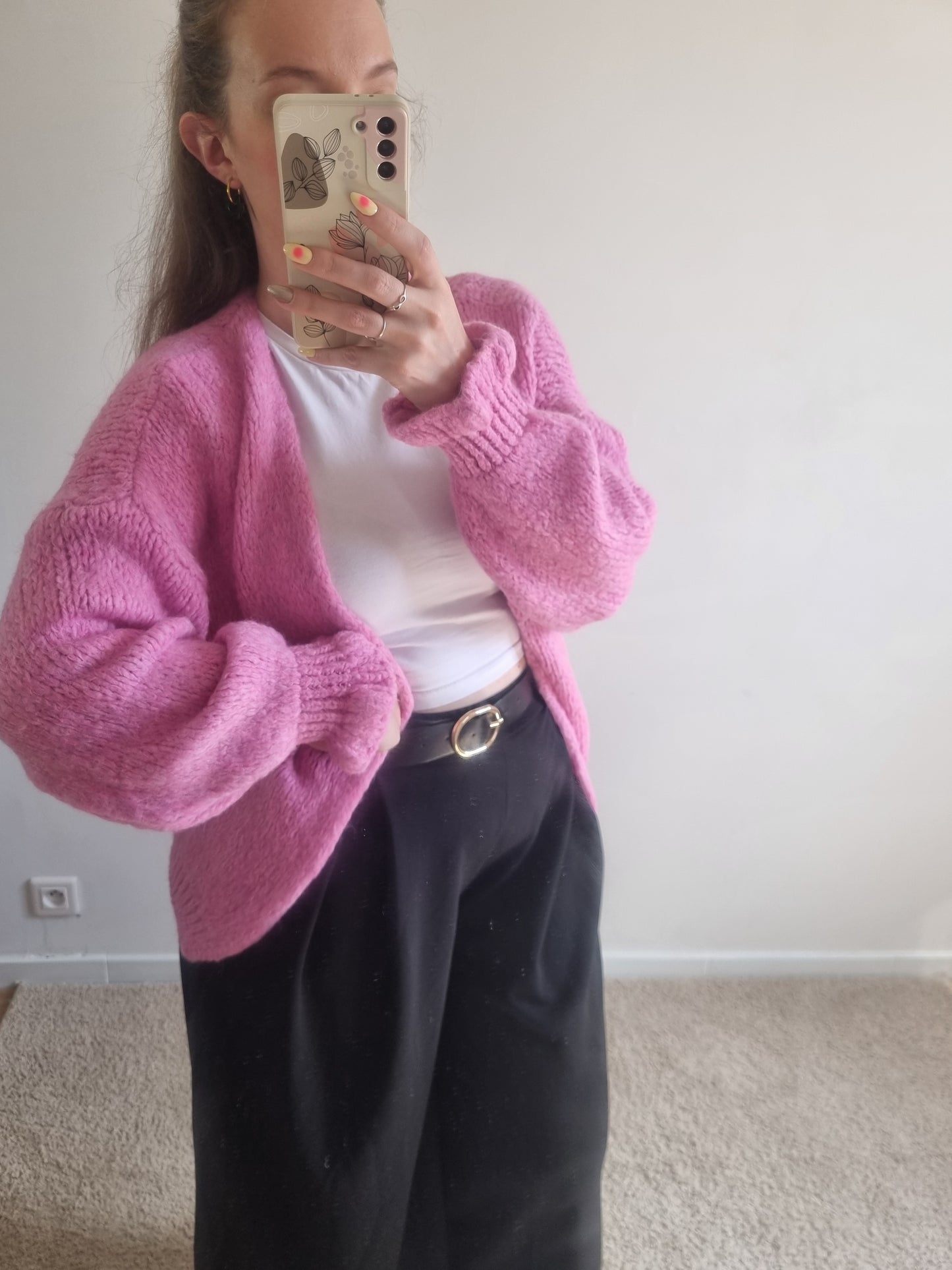 Gilet Mahé rose