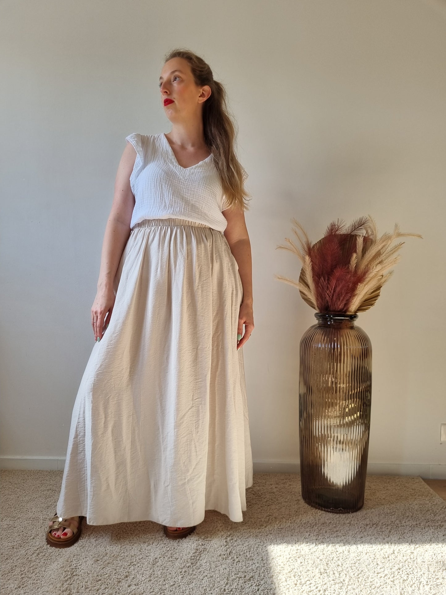 Jupe Angie Beige