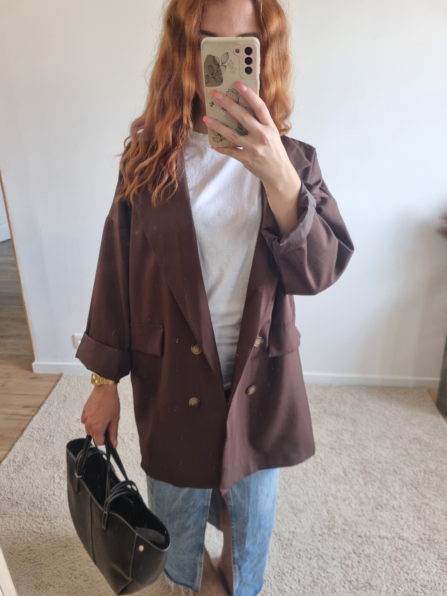 Blazer Jeanne chocolat
