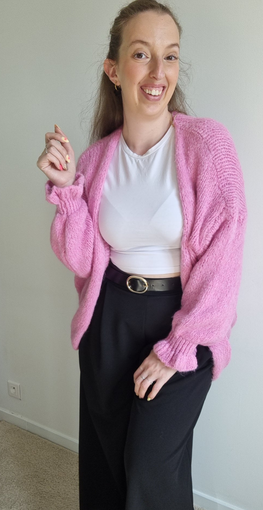 Gilet Mahé rose