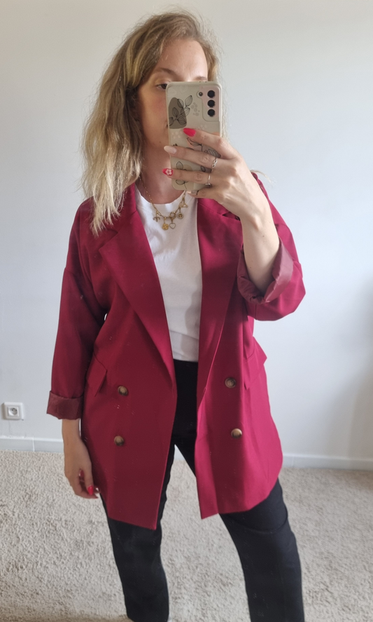 Blazer Jeanne bordeaux