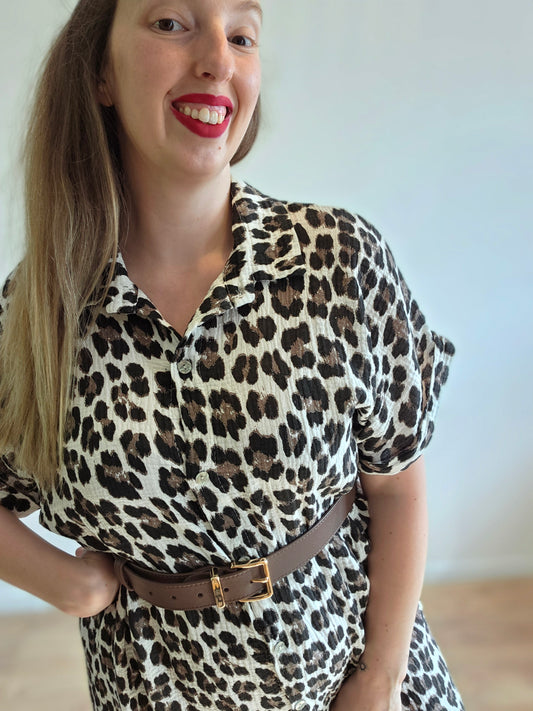 Robe Chemise Léopard 36/42