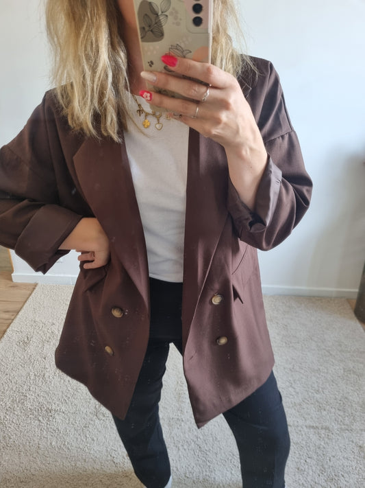 Blazer Jeanne chocolat