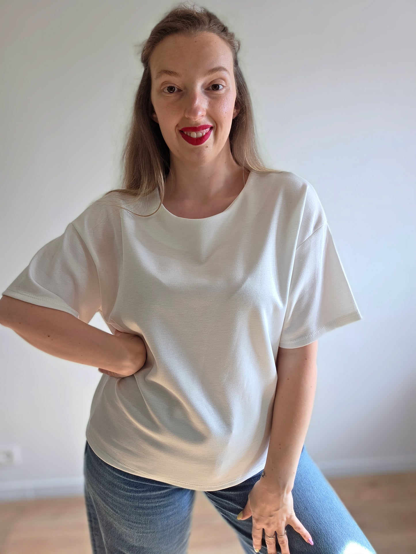 Top Julie blanc