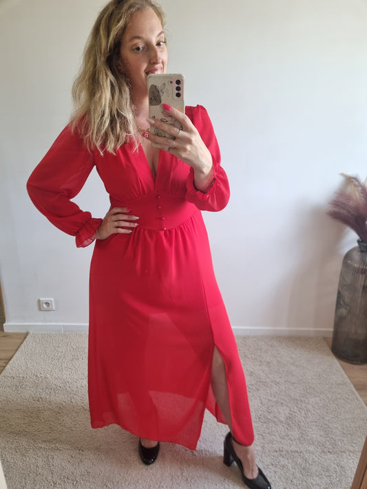 Robe Flora rouge