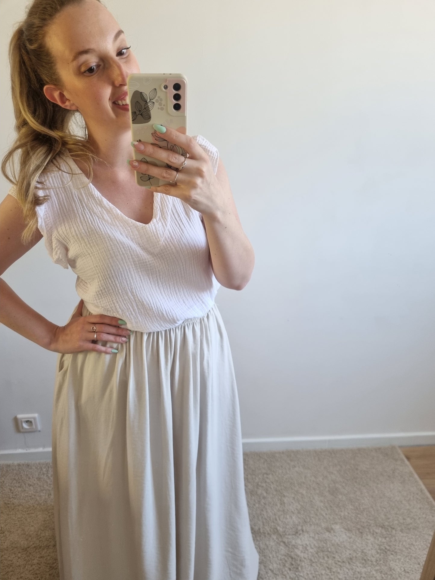 Jupe Angie Beige