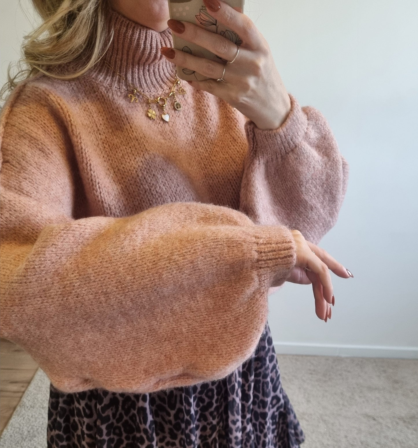 Pull Romane rose