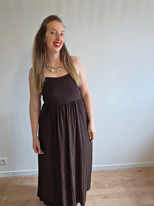 Robe Anna chocolat