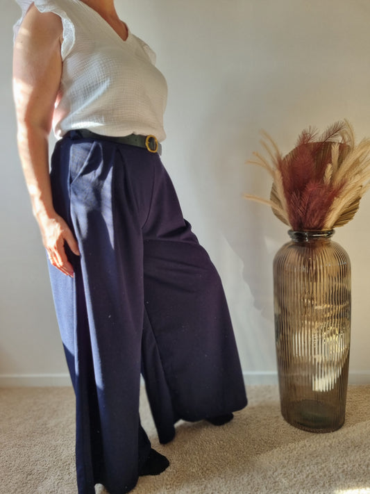 Pantalon Agnès Bleu marine
